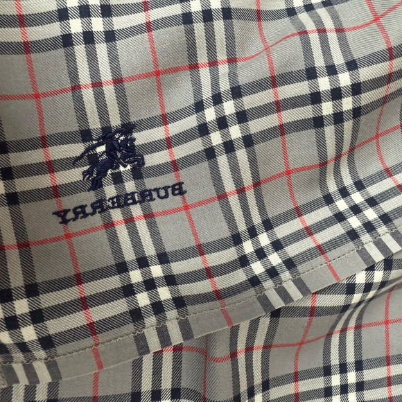 Burberry Gray Nova Check Plaid Cotton Handkerchief - Picture 7 of 7